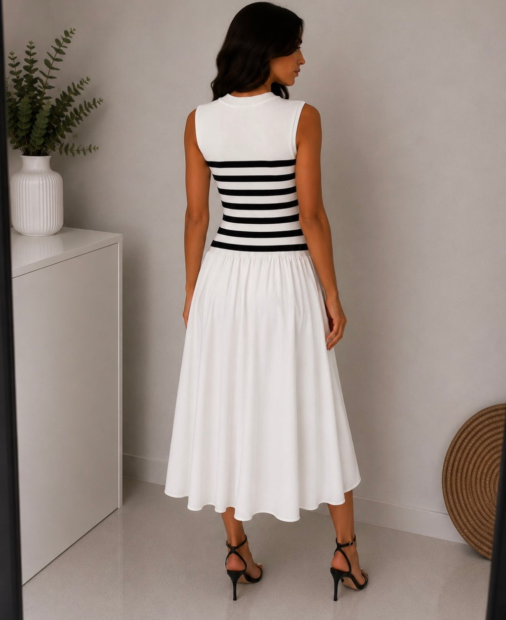 Vestido Midi marinero elegance