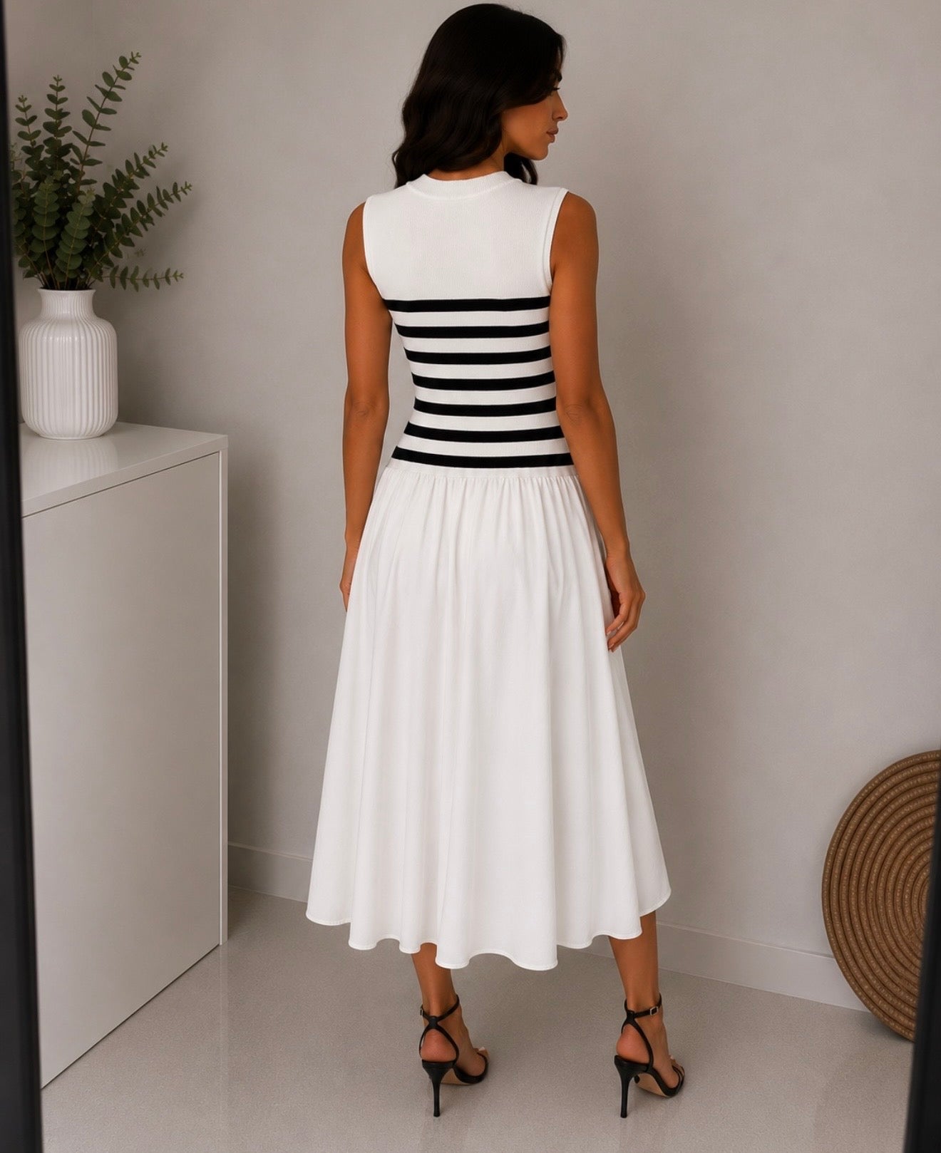 Vestido Midi marinero elegance